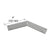 CRL P-Series 135° Brushed Stainless Flat Replacement Post Saddle