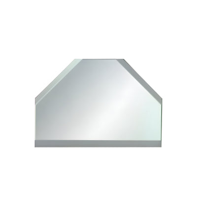 CRL 2 in Clear Mirror Glass T-Connector, Beveled 3 Sides