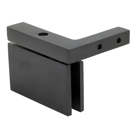 Cardiff CAR05R0RB oil-rubbed bronze squared brass pivot hinge for 8-10mm frameless shower door, right-hand.