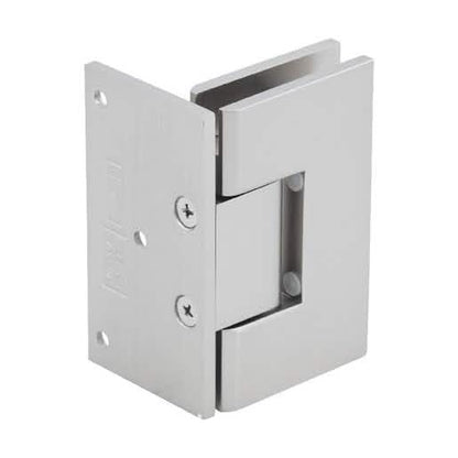 Satin Nickel Geneva 044 Wall Mount Offset Hinge for sleek, durable glass door support.