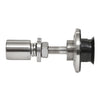 RSF10BS swivel glass attachment, 316 stainless swivel/cap fitting for 3/8-9/16" tempered glass, polished finish