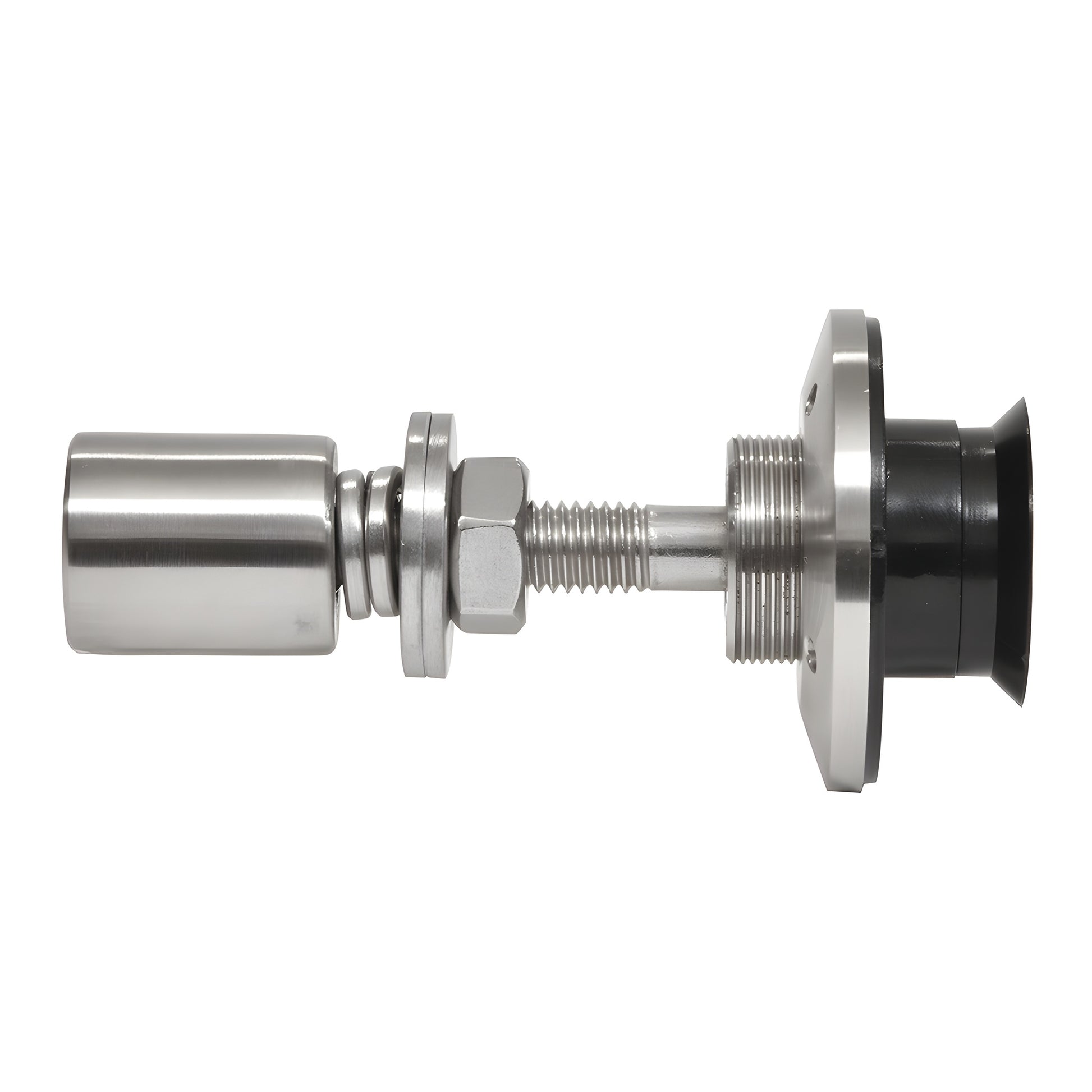 RSF10BS swivel glass attachment, 316 stainless swivel/cap fitting for 3/8-9/16" tempered glass, polished finish