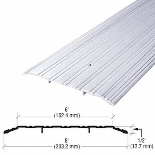 CRL 8" Aluminum Commercial Saddle Threshold - Durable, 185" Length, Ideal for High Traffic