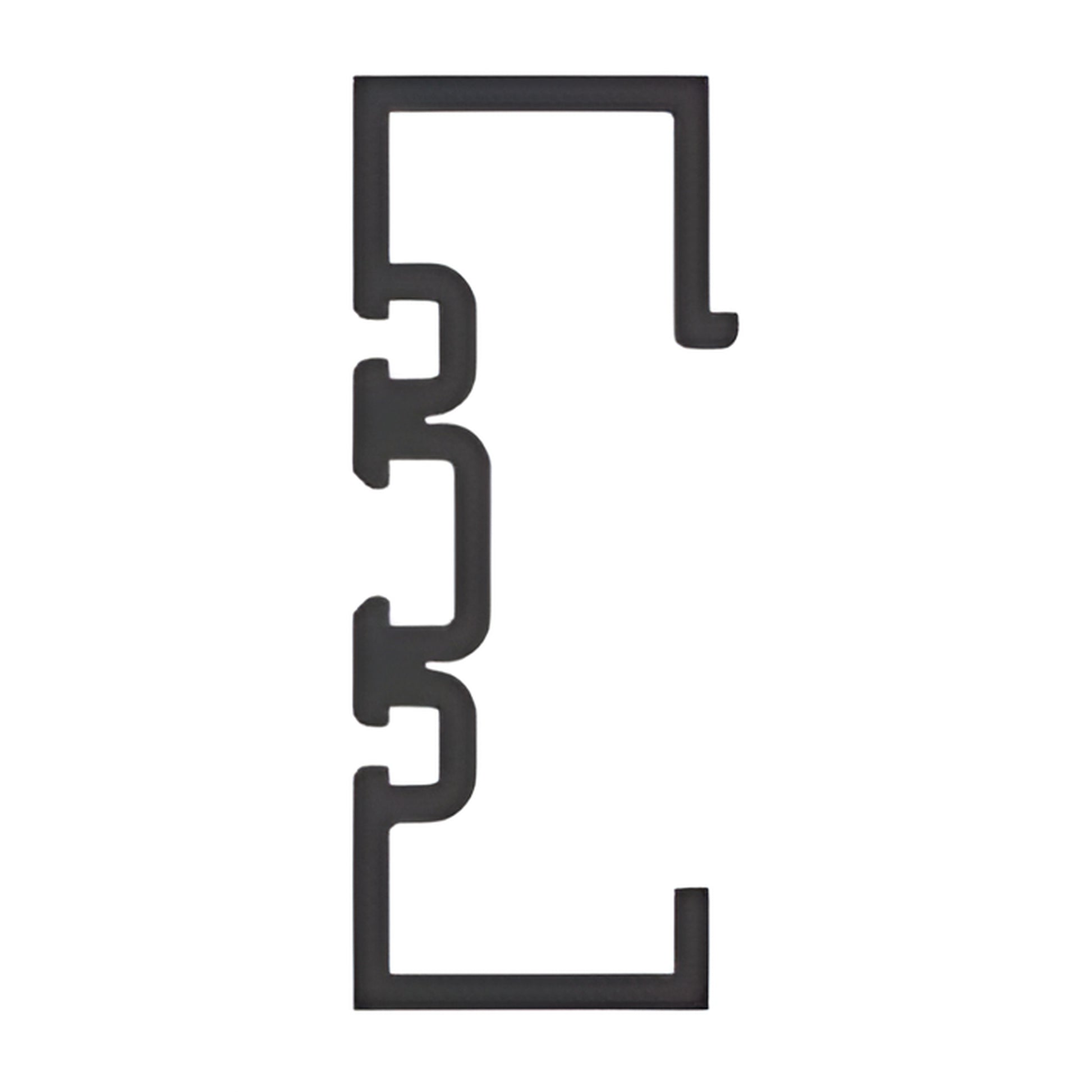 White Kynar 6063 T5 aluminum 1/4 in vertical butt glaze adaptor extrusion profile, SKU 0G25052