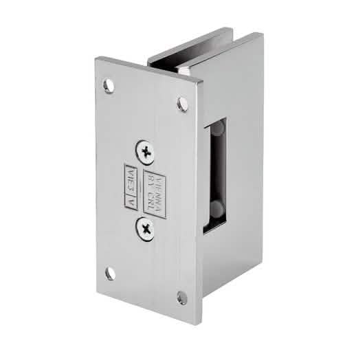 CRL Polished Nickel Vienna 337 Adjustable Wall Mount Hinge with Full Back Plate