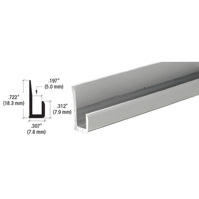 CRL 3/16 in Satin Anodized Aluminum J-Channel