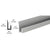 CRL 3/16 in Satin Anodized Aluminum J-Channel