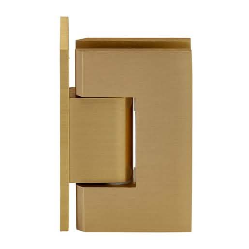 Satin Brass Vienna 044 Series Wall Mount Offset Back Plate Hinge - Sleek & Durable Design