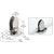 CRL 316 Stainless Steel Polished 1/2" Vertical Glass Panel Clamp