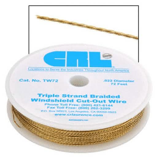 CRL Triple Strand Braided Cut-Out Wire for Efficient Glass Removal and Auto Repairs