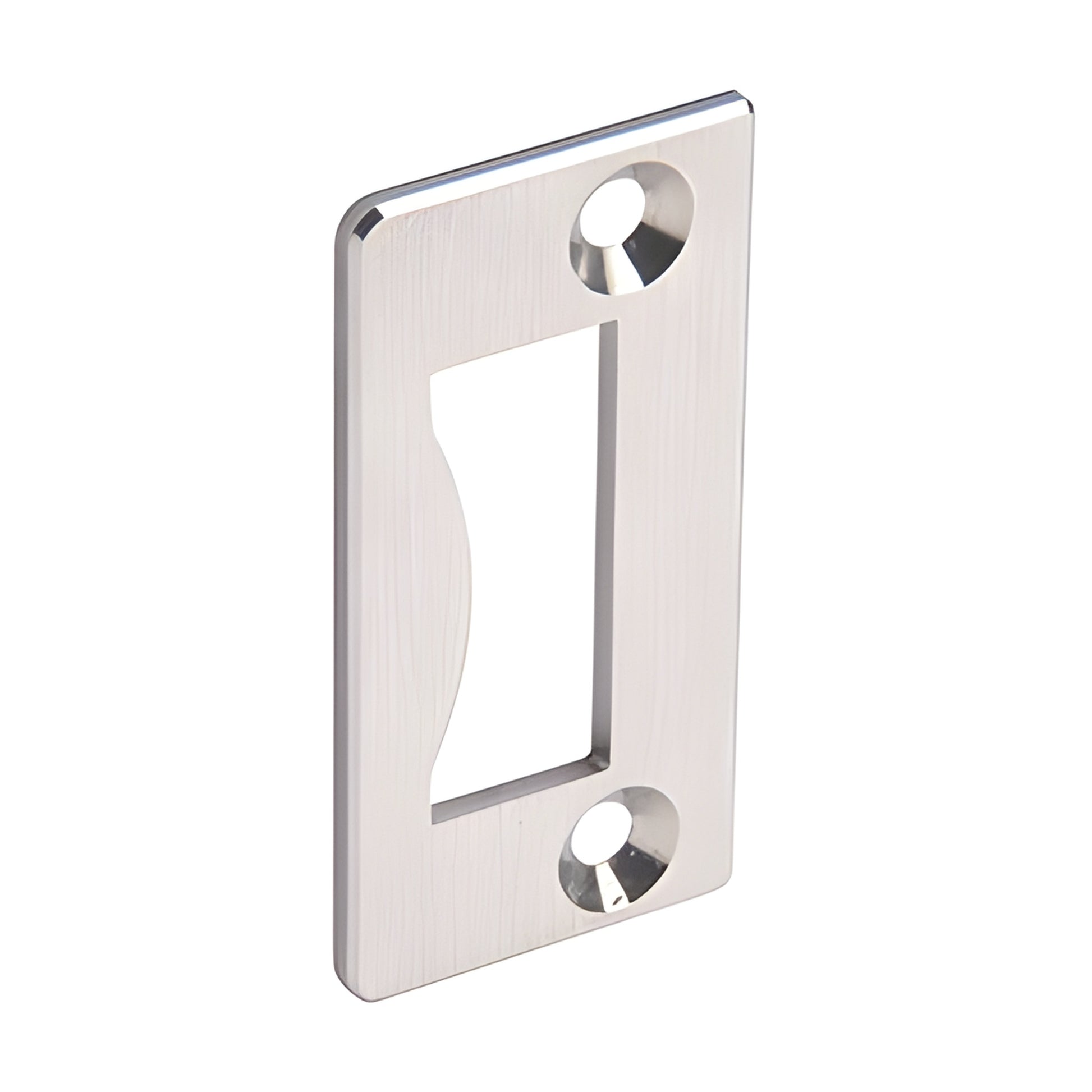 CRL Fallbrook FSP brushed stainless steel strike plate for 5/16" or 3/8" (8/10 mm) glass doors.