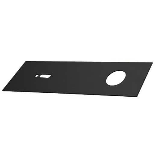 CRL Matte Black 4-1/2" Header Cover Plate for Overhead Concealed Door Closers