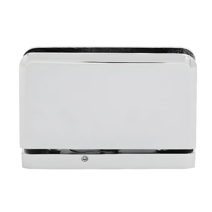 PPH301CH Prima adjustable brass shower hinge, polished chrome, beveled edge, self-centering pivot, head & sill mount.