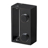 CRL Matte Black Deluxe 180 Degree Cambridge Series Two Door Bypass Sliding Shower Door System