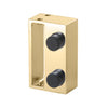CRL Satin Brass Deluxe 180 Degree Cambridge Series Two Door Bypass Sliding Shower Door System
