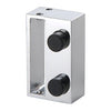 CRL Polished Stainless Steel Deluxe 180 Degree Cambridge Series Two Door Bypass Sliding Shower Door System