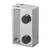 CRL Brushed Stainless Steel Deluxe 180 Degree Cambridge Series Two Door Bypass Sliding Shower Door System