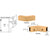 CRL 135° Satin Brass Sleeve-Over Glass Clamp for Railings