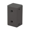 Matte bronze CRL surface-mounted strike plate block for Jackson 1200 panic devices, fits 2 3/8 post - SKU 1295SPBRZ