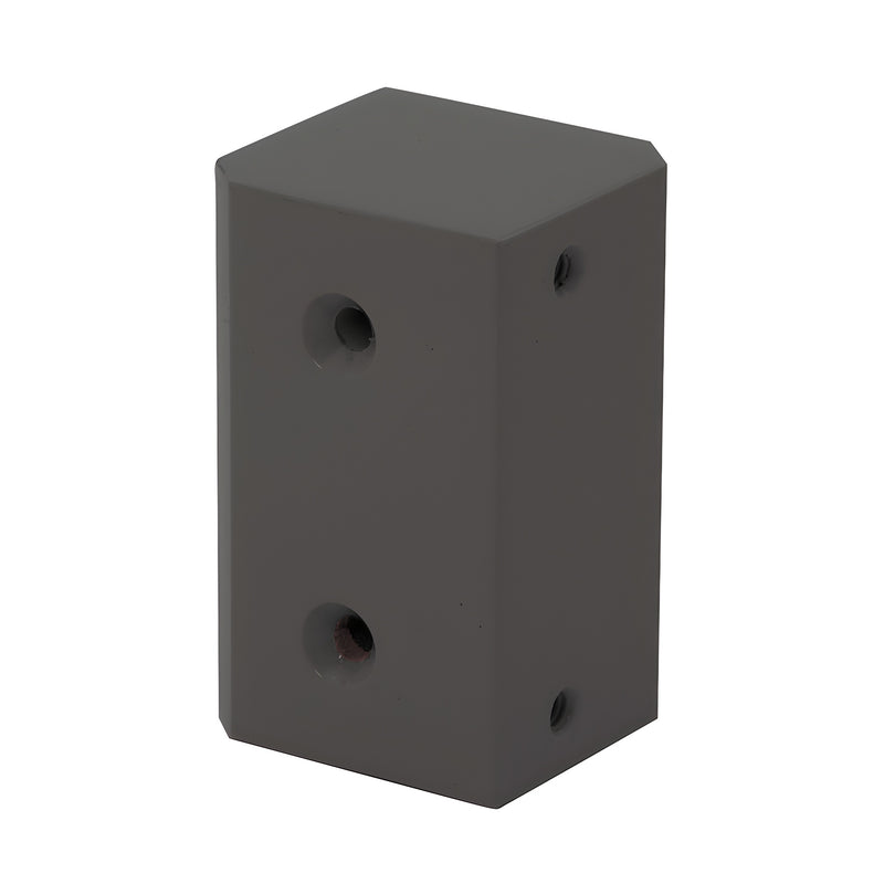 Matte bronze CRL surface-mounted strike plate block for Jackson 1200 panic devices, fits 2 3/8 post - SKU 1295SPBRZ