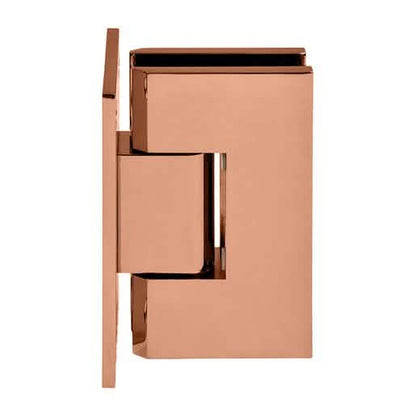 Rose Gold Vienna Wall Mount Hinge with Full Back Plate - Sleek and Durable Design