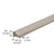 CRL Brushed Nickel Tapered Threshold for Frameless Shower Door