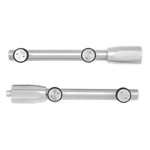 CRL Brushed Stainless Laguna Pivot Rod Set: Durable, sleek hardware for glass doors.