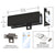 DormaKaba Matte Black Wall-Mounted Transom Patch for Glass Doors
