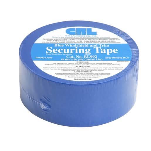 CRL Blue 2" Windshield and Trim Securing Tape - Durable, reliable auto repair solution.