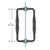 CRL 8" Matte Black Victorian Back-to-Back Door Pull Handles