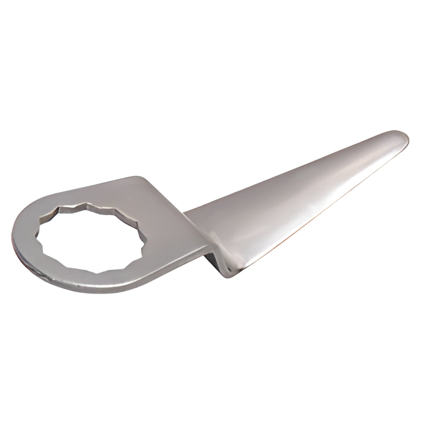 Fein 2.5in straight oscillating cut-out blade, tempered steel with 12-sided mount (SKU 2011222)