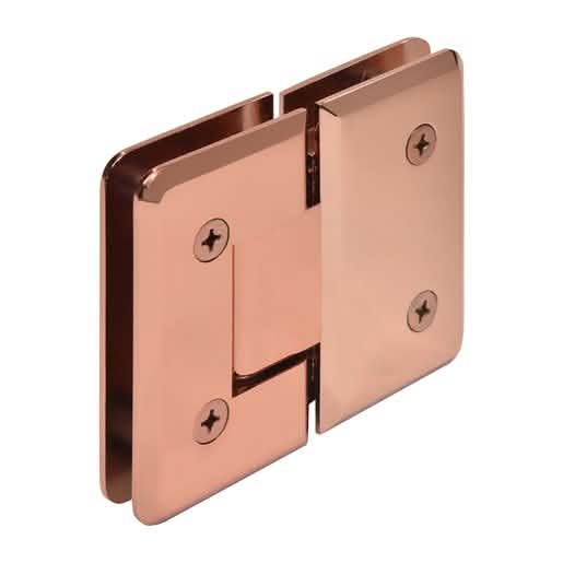 Rose Gold CRL 180º Glass-to-Glass Hinge - Stylish and Durable for Modern Interiors