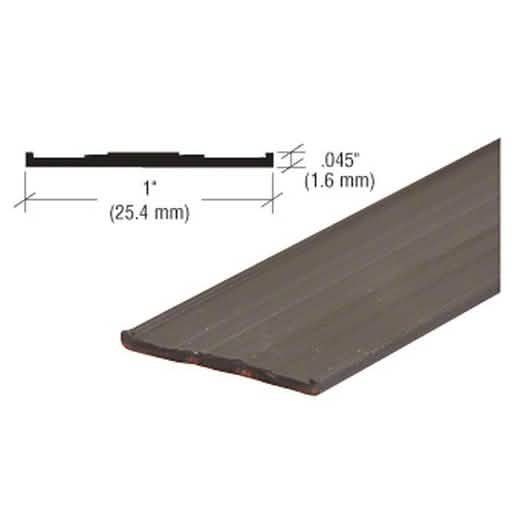CRL Bronze PVC Flat Grid - 96" for durable and stylish window and door grid solutions.