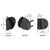 CRL Matte Black Round Wall-Mount Glass Clamp for Storefronts