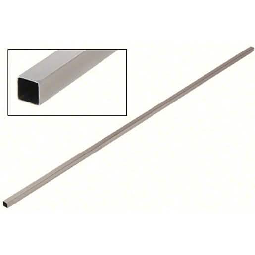 CRL Brushed Nickel 59" Square Bar - Sleek, Durable, Ideal for Modern Interiors