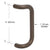 CRL Bronze 9" Center-to-Center Door Pull Handle