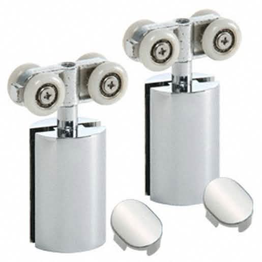 CRL Chrome 84" Hydroslide 180 Degree Sliding Shower Door Kit for sleek, modern bathrooms.
