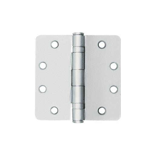 CRL Satin Chrome Standard Weight 1/4" Radius Ball Bearing Template Butt Hinge - Durable an