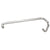 CRL Chrome 6" Glass Door Pull Handle & 22" Towel Bar BM - No Washers