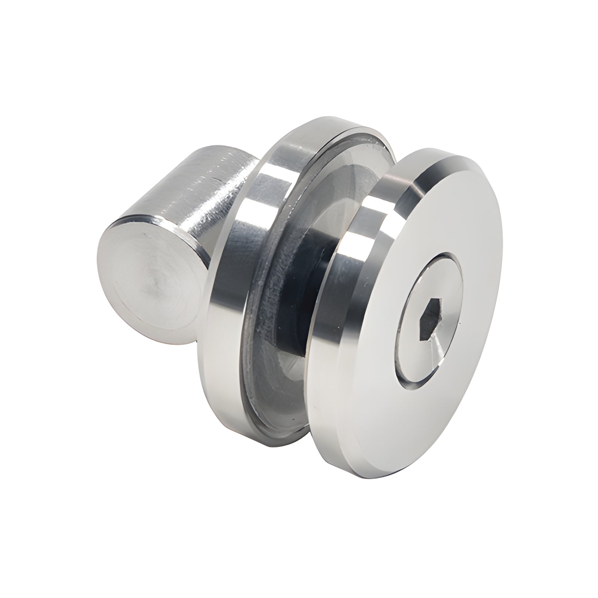 Colonia 180-degree replacement roller and fittings kit, brushed stainless steel, SKU CREF1BS.