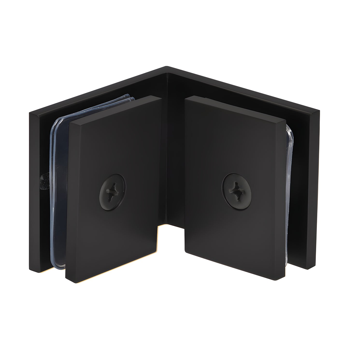 SGC900RB oil-rubbed bronze squared 90 solid brass glass-to-glass clamp for 3/8-1/2" frameless shower glass