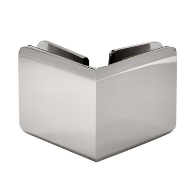 CRL Polished Nickel 90° Beveled Glass-to-Glass Shower Clamp
