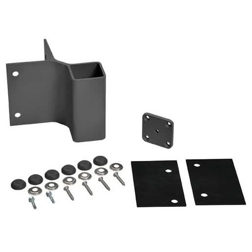 CRL Matte Black Fascia Mounted Bracket - 90 Degree, Sleek and Durable Design