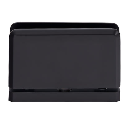 SRPPH01MBL matte-black brass Senior Prima glass pivot hinge, beveled, for 1/2" (12 mm) glass, head & sill mount