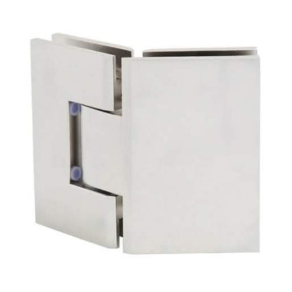 Satin Nickel Vienna 045 Series 135° Glass-to-Glass Hinge for sleek, modern shower design.