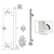 CRL 42 in Brushed Stainless Steel Glass Railing End Post Clamp Kit