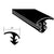 CRL Universal Windshield Filler Strip - Rubber Weatherstrip Seal