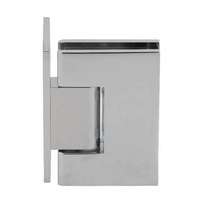 "CRL Polished Chrome Melbourne Wall Mount Offset Back Plate Hinge - Sleek & Durable Design