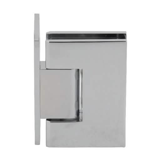 "CRL Polished Chrome Melbourne Wall Mount Offset Back Plate Hinge - Sleek & Durable Design