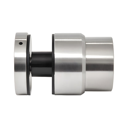 Brushed 316 stainless steel adjustable glass standoff for 3/4-27/32 in tempered laminated glass. SKU RS0B2XBS